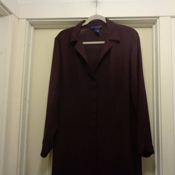 TRENDING CLASSIC GIRL RICH GIRL CHOCOLATE BROWN CREPEY COAT DRESS,JACKET 14/16 - Picture 9 of 9